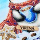 Пінгвінчик з кавою Схема для вишивання бісером ТМ VIRENA КВ 3006