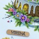 Пасхальный рушник на корзину Заготовка для вышивки бисером Virena РКВ_092