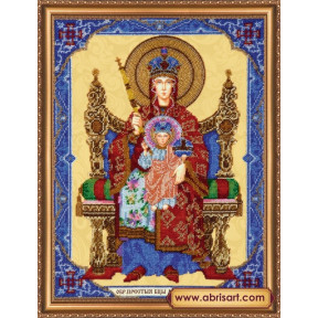 Набір для вишивання бісером Абріс Арт АВ-304 «Ікона Богородиці Державна »