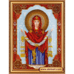 Набор для вышивания бисером Абрис Арт АВ-305 «Икона Покров Пресвятой Богородицы»
