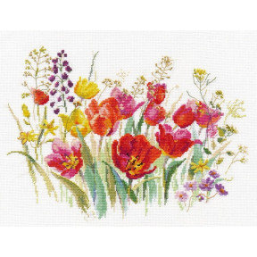 Набор для вышивки крестом Алиса 2-34 Полевые тюльпаны