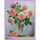 Набор для вышивания Картины Бисером Р-248 Розы на мраморном