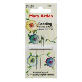 Beading №13 (4шт.) Набір бісерних голок Mary Arden MA10513