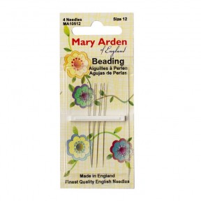 Beading №12 (4шт.) Набір бісерних голок Mary Arden MA10512