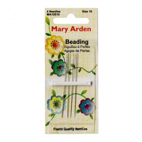 Beading №10 (4шт.) Набір бісерних голок Mary Arden MA10510