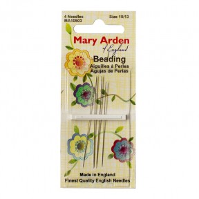 Beading №10/13 (4шт.) Набір бісерних голок Mary Arden MA10503