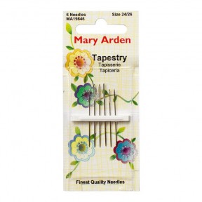 Tapestry/Cross Stitch №24/26 (6шт.) Набір гобеленових голок Mary Arden MA19846
