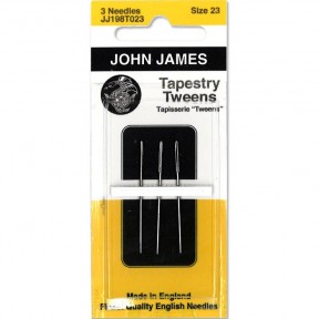 Tapestry Tweens/Cross Stitch №23 (3шт) Набор гобеленовых игл John James JJ198T23