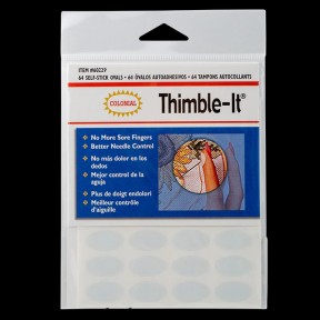 Наперстки самоклеючі багаторазові овальні 64шт «Thimble-It» Colonial Needle 60229