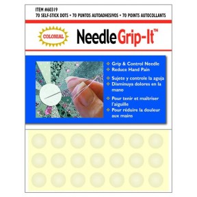Тримачі самоклеючі багаторазові круглі 70шт "Needle Grip-It" Colonial Needle 60319