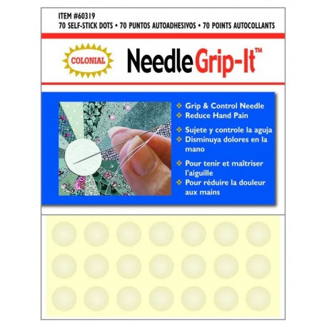 Тримачі самоклеючі багаторазові круглі 70шт "Needle Grip-It" Colonial Needle 60319
