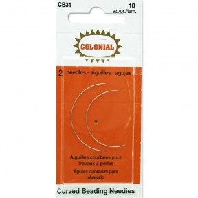 Curved Beading №10 (2шт) Набір зігнутих бісерних голок Colonial Needle CB31