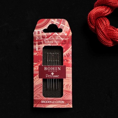 Embroidery №26 (6шт.) Набір голок для вишивання на бавовні Ножиці Bohin 99992