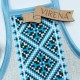 Фартук для бутылки (голубой) Заготовка для вышивки бисером Virena ФПВ_051