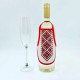 Фартук для бутылки (красный) Заготовка для вышивки бисером Virena ФПВ_052