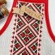Фартук для бутылки (красный) Заготовка для вышивки бисером Virena ФПВ_052
