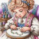 Маленькая рукодельница. The Little Artisan Набор для вышивания крестом AVA P024