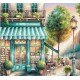 Кафе у місті. A Cafe in the City Набір для вишивання хрестиком AVA P026