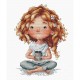 ПРЕДЗАКАЗ Утро локонов и кофе. Morning of Curls and Coffee Набор для вышивания крестом AVA P030