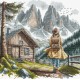 Під гірським небом. Under the Mountain Sky Набір для вишивання хрестиком AVA P033