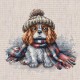 Кавалер Кінг Чарльз Спанієль. Cavalier King Charles Spaniel Набір для вишивання хрестиком AVA P037