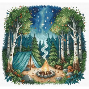 Табір у лісі. Camp in the Forest Набір для вишивання хрестом AVA P038