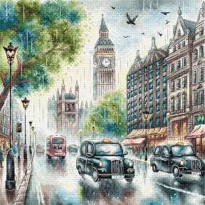 Лондон. London Набір для вишивання хрестиком AVA P055