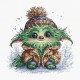 Маленький зелений монстр. Little Green Monster Набір для вишивання хрестиком AVA P079