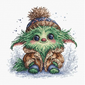 Маленький зелений монстр. Little Green Monster Набір для вишивання хрестиком AVA P079