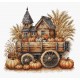 Осенняя тележка. Autumn Cart Набор для вышивания крестом AVA P078