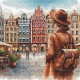 ПРЕДЗАКАЗ Старый город Брюгге. Old Town of Bruges Набор для вышивания крестом AVA P104