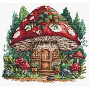 Грибна хатина. Mushroom Cabin Набір для вишивання хрестиком AVA P109