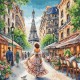 ПРЕДЗАКАЗ Из Парижа с любовью. From Paris with Love Набор для вышивания крестом AVA P126