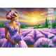 Девушка с лавандой Схема для вышивания бисером Biser-Art A774ба