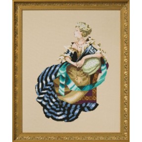 Портрет леди М Схема для вышивания крестом Mirabilia Designs MD200
