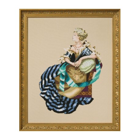 Портрет леди М Схема для вышивания крестом Mirabilia Designs MD200