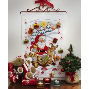 Набір для вишивання Anchor 00503 Santa Deer & Bears Advent Calendar / Календар Санти