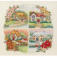 Набор для вышивания Anchor PCE750 Seasonal Cottages / Коттеджи