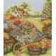 Набор для вышивания Anchor PCE749 Floral Wheelbarrow / Тачка с