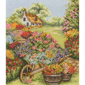 Набір для вишивання Anchor PCE749 Floral Wheelbarrow / Тачка з квітами