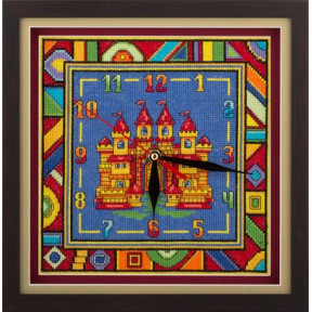 Набор для вышивки крестом Panna Ч-1562 Часы с замком