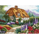Набор для вышивания Anchor PCE593  Cottage Garden In Bloom/Коттедж  