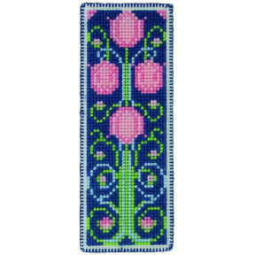 Набор для вышивания Anchor PCE5013  Art Nouveau Tulip Bookmark / Закладка Арт нуво тюльпан 