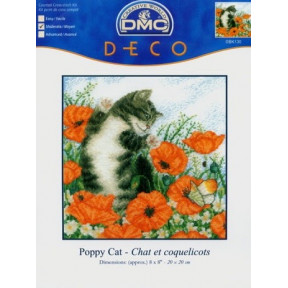 Набор для вышивания крестом DMC BK130 Poppy Cat