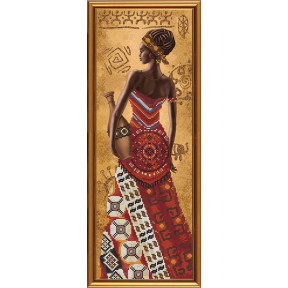 Набір для вишивання бісером Нова Слобода НД-2076 Африканка з глечиком