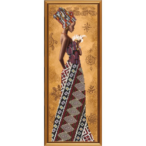 Набор для вышивания  бисером Нова Слобода НД-2077 Африканка с лилией