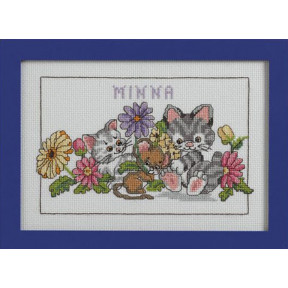 Набор для вышивания Anchor 02304  Cats & Flowers/Котики и цветочки