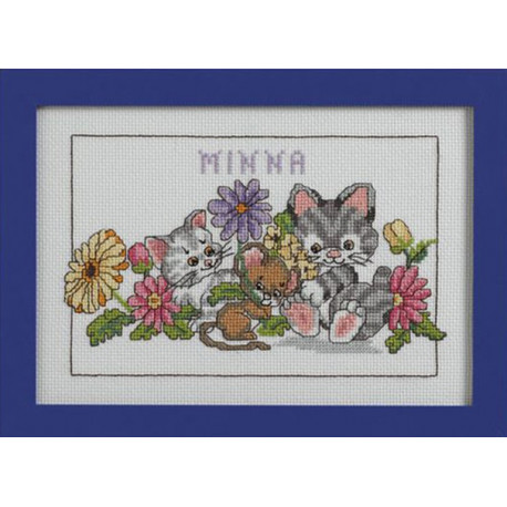 Набор для вышивания Anchor 02304 "Cats & Flowers/Котики и