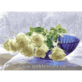 Набір для вишивання гобелен Goblenset G1008 Білі троянди фото