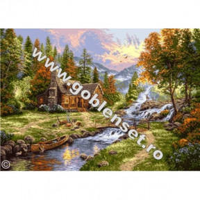 Набор для вышивания гобелен Goblenset G906 Рай в горах фото